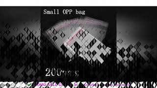 200 pieces\/transparent self-closing small Opp plastic bag mini jewelry gift packaging self-adhesive