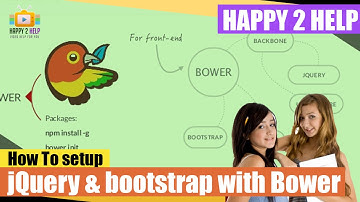 How to install jquery and bootstrap using bower package manager