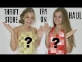 Epic Thrift Store Try On Clothing Haul ~ Jacy and Kacy