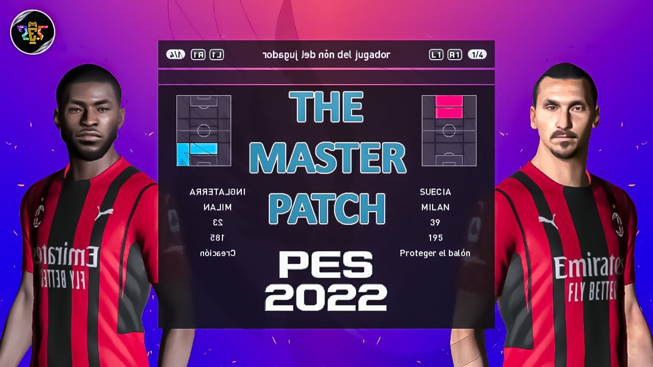  PES  2022 AL 2022  THE MASTERPATCH PS3  V1 Faces kits y 