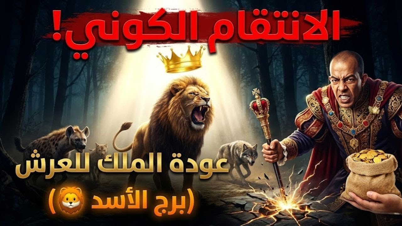 🦁 برج الأسد فبراير 2026: الزئير المرعب وعودة الملك! 👑 انتقام كوني من الخونة وثراء فاحش