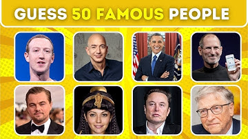 Guess The Famous Person in 5 Seconds 🌍🧠| 50 Most Famous People