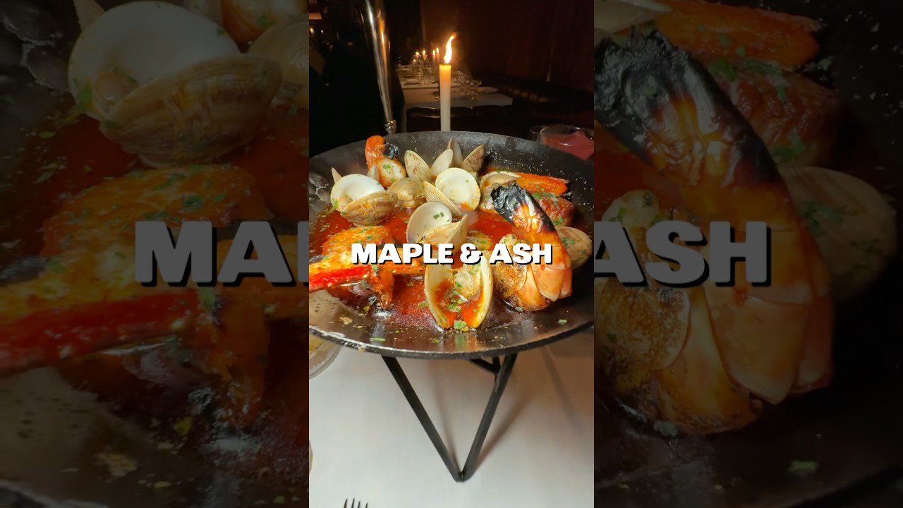 Seafood tower, steak, sundae tower. the Chef’s Summer Tasting Menu at Maple & Ash is 🔥  