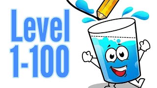 Fill The Glass - Drawing Puzzles Level 1-100 Android iOS Gameplay Walkthrough screenshot 4