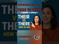 Their Vs There ! How to use  #grammartips#english#shorts#their#there#english #shortvideo#quiz#noun