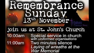 St. John's, Woking - Remembrance Sunday service 2022