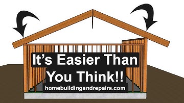 How To Calculate Rafter Spans For Gable Roof With Two Different Wall Height Measurements - Math Tips