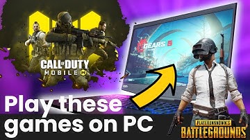 How to Play Call of Duty Mobile & PUBG on PC (Tutorial - Download and Install)