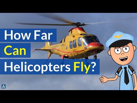How Far Can Helicopters Fly Without Stopping? #Helicopters #Aviation