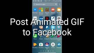 Samsung Galaxy Note 7 - How To Post Animated Gif On Facebook