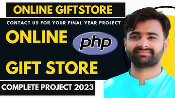 Online Gift Shop project in PHP & MySQL - VU Final Year Project 2023 - Online GiftStore Application
