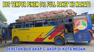Download Lagu BUS TEMPUR PINEM 041 FULL PAKET KE MAHATO - Hunting Bus AKAP \u0026 AKDP Di Medan.  MP3