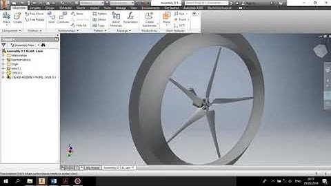 Wind turbine using Autodesk Inventor