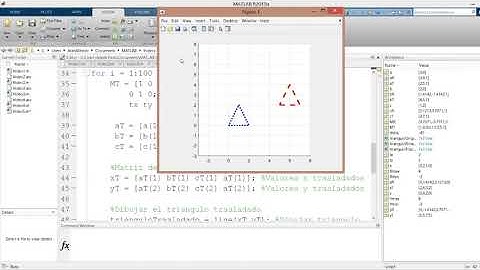 Matlab: Animación Traslación Triangulo