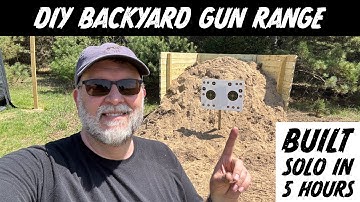 DIY Backyard Rifle Shooting Range Backstop (No Railroad Ties – Built Solo for $620 in 5 Hours!)