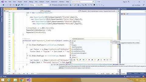 C# Asp.Net Repeater Kullanımı