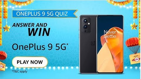 Amazon Quiz Answers | OnePlus 9 5G Quiz | Win OnePlus 9 5G | 21 September 2021 | FunZone