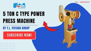 5 Tons C Type Power Press Machine #industrialmachinery #powerpressmachine #manufacturing #heavyduty