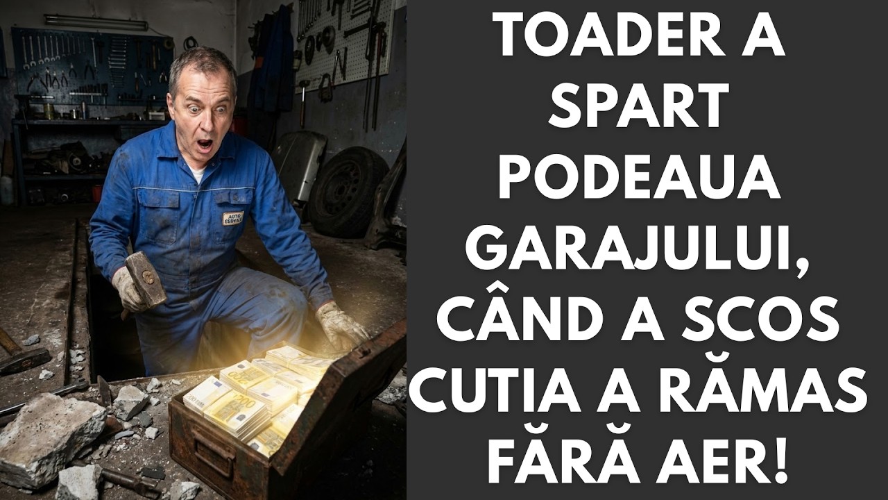 Toader a spart podeaua garajului, când a scos cutia a rămas fără aer!