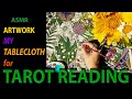 ASMR 💚 CUSTOM ALTAR CLOTH WITH MAGICAL HERBS #custom #tarot #gift #tarotreading #magic #artist #asmr