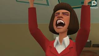🔥 (Plotagon) Ms Green Gets Mad by Sitting on the Bed