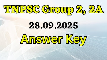 Group 2 Answer Key | ETW Academy | TNPSC Exam 28.09.2025
