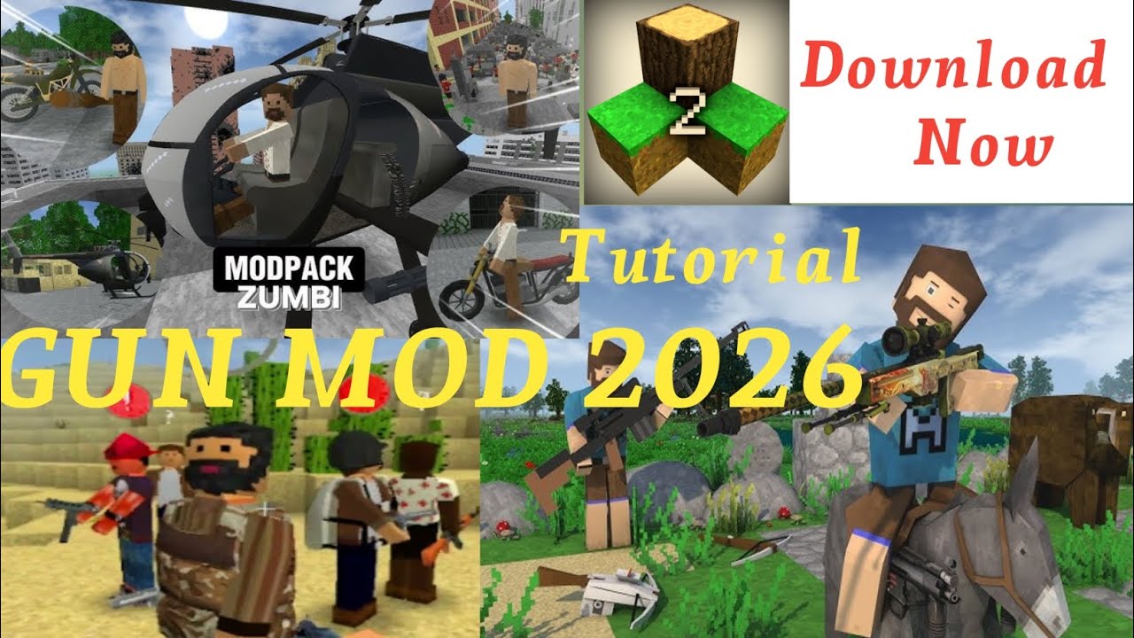 Mod 2 Handgun Survivalcraft 2 Gun mod 2.7 2026 | Firearms | Cool Mod | - YouTube