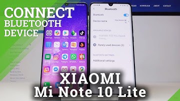 How to Connect Bluetooth Device with Xiaomi Mi Note 10 Lite - Bluetooth Connection