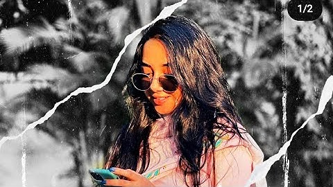 How to create color spash video | colour splash paper tear PicsArt | featuring Mostlysane