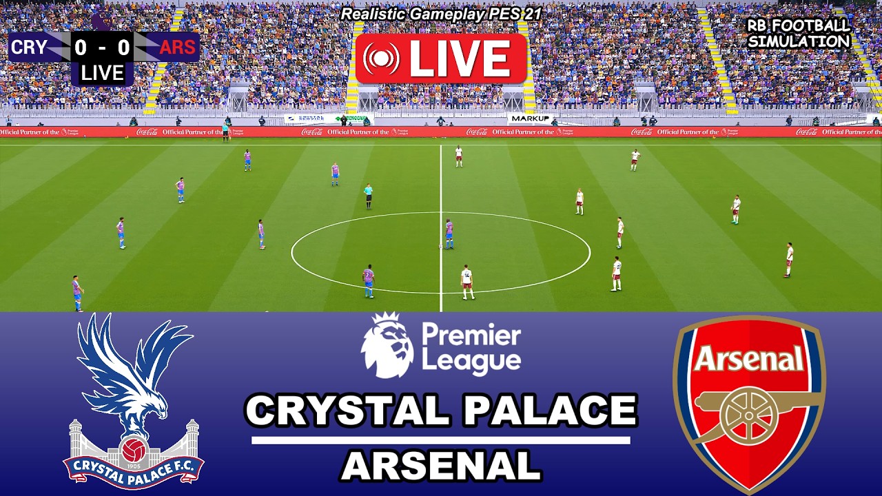 Arsenal vs Crystal Palace | Premier League 2026 | Gameplay eFootball PES 21