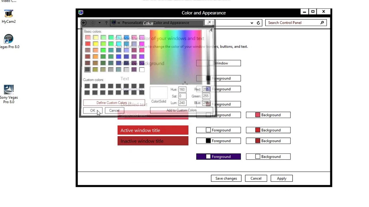 change color scheme windows 8 change color scheme windows 8