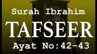 Surah Ibrahim ayat 42-43/Quran Terjuma And Tafseer