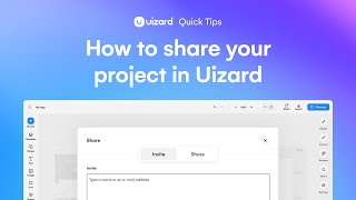 How To Share Your Project In Uizard