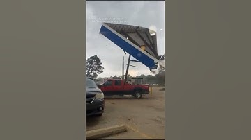 Tornado 🌪️ DESTROYS Gas Station #shorts