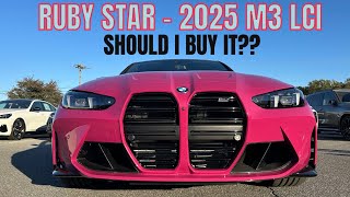 2025 BMW M3 in Ruby Star is NEXT LEVEL! Perfect Blend of Power and Style!