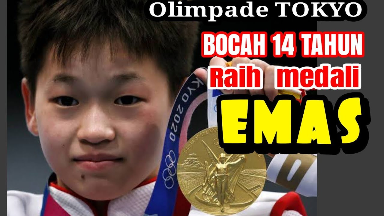 Atlet diving 14 tahun merebut medali emas olimpade Tokyo | Quan Hongchan raih medali emas nomor 10m