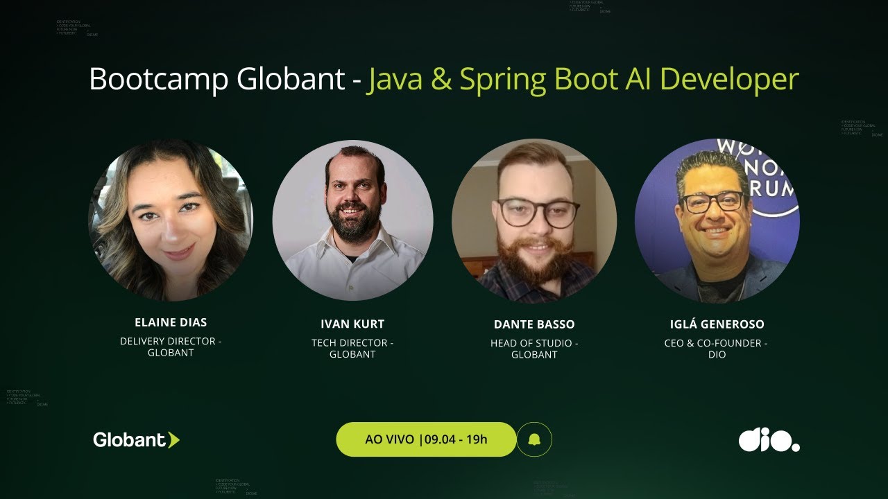 Lançamento Bootcamp Globant - Java & Spring Boot AI Developer - YouTube