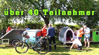 Fahrrad Wohnwagen Treffen Merkendorf 2024, fast ALLE Fahrradwohnwagen