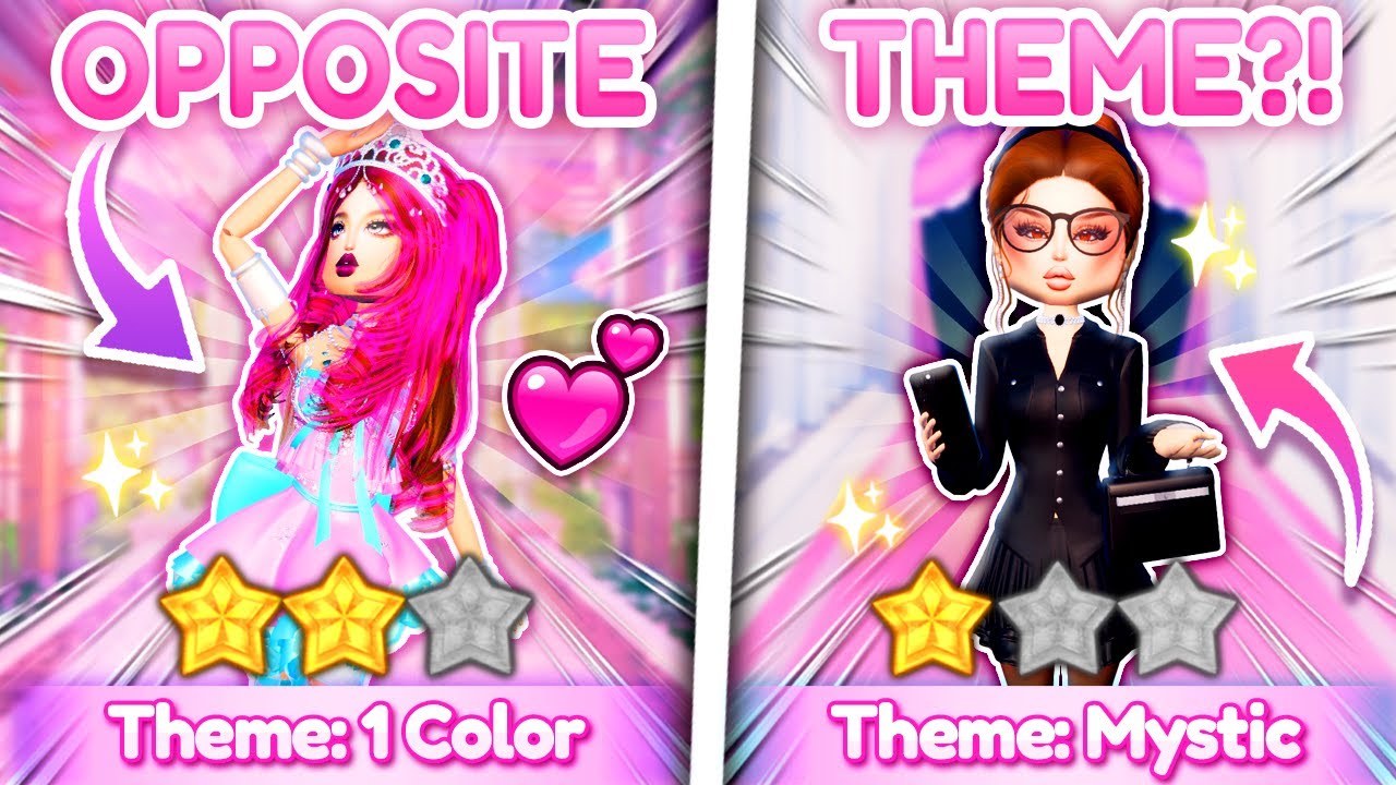 Can I Win In Dress To Impress by Wearing the Opposite Theme?!