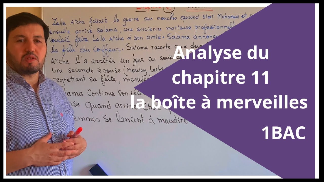 séance 24:Analyse du chapitre 11–la boîte à merveilles/ 1 bac