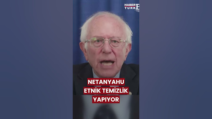 ABD'li Senatör Bernie Sanders: Netanyahu Gazze'de etnik temizlik yapıyor #shorts #netanyahu #gazze