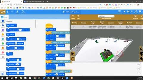 VEXcode VR Disk Color Maze