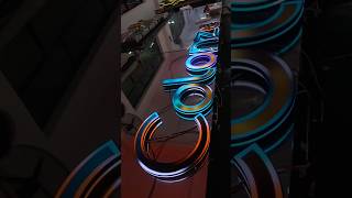 The colorful luminous word billboard you have never seen #ledlight #lightdisplay #dazzle #cool