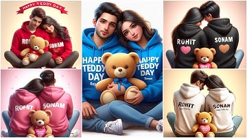 How to Create 3D Ai Happy Teddy Day Image 🤩 | Teddy Day Photo Editing | Bing Image Creator