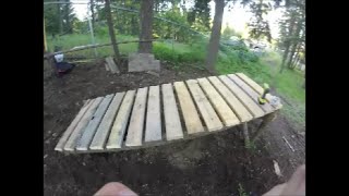 Wooden Mountain Bike Ramp Build