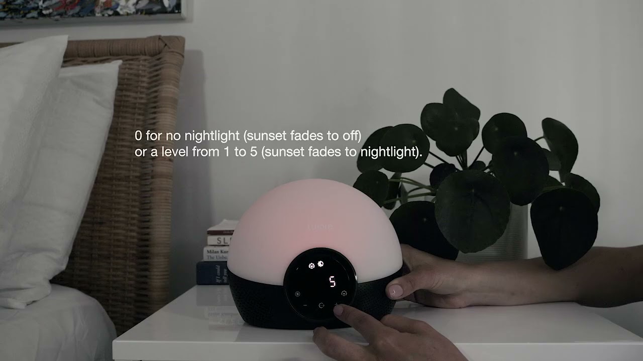 Lumie Bodyclock Glow 150 Setup instructies voor de wakeup light