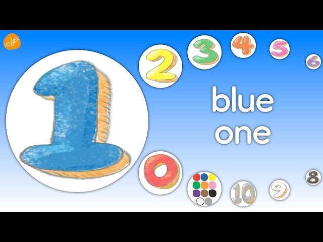 Colors and Numbers Chant for Preschool and Kindergarten Kids - ELF Kids Videos class=