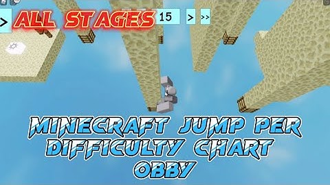 Minecraft Jump Per Difficulty Chart Obby/dco(all stages)[ROBLOX Obby]
