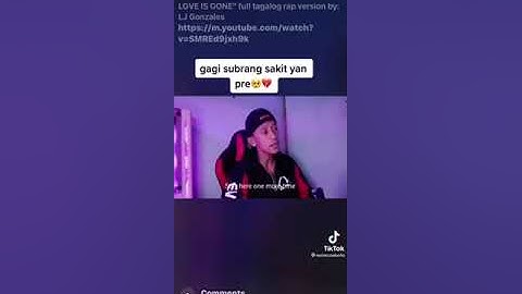"LOVE IS GONE" full tagalog rap version by: LJ GONZALES