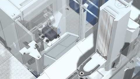 Zero point technology on a Heller pallet changer